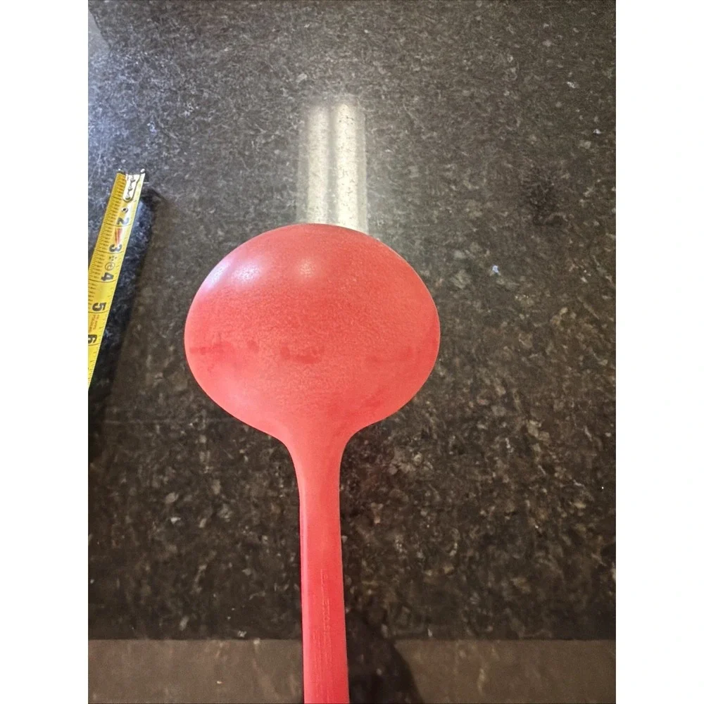 Betty Crocker Melamine Red Plastic Soup Ladle Spoon Cooking Utensil Kitchen
